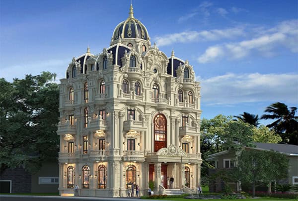 Mẫu thiết kế lâu đài phong cách cổ điển tại Hòa Bình KT2009313-1