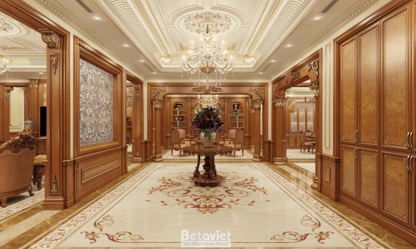 Mẫu thiết kế nội thất đại sảnh tân cổ điển tại Hòa Bình NT2009313-1A