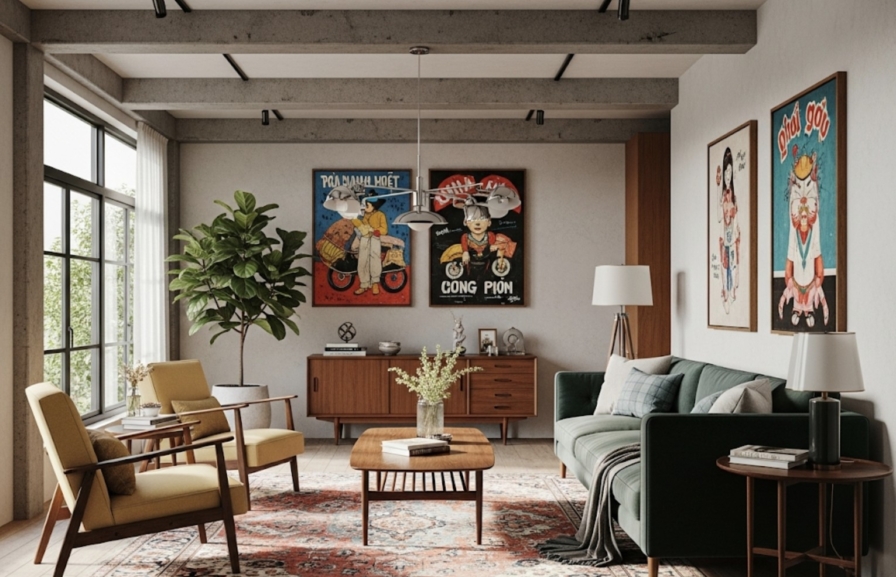Khám Phá Phong Cách Mid-Century Modern Nét Tinh Tế Giữa Không Gian Xô Bồ