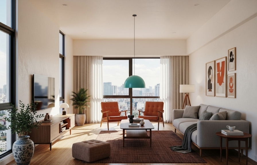 Khám Phá Phong Cách Mid-Century Modern Nét Tinh Tế Giữa Không Gian Xô Bồ