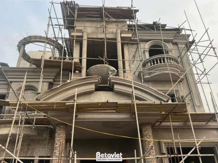 Tiến độ thi công biệt thự tân cổ điển tại Vĩnh Phúc TC2009177