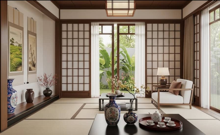 59+ Mẫu Phòng Khách Kiểu Nhật Thời Thượng Nhất