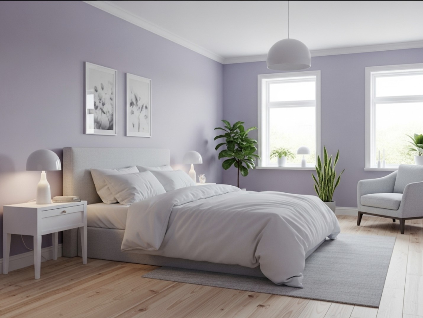 60 Mẫu Phòng Ngủ Màu Tím Lãng Mạn Nhưng Cũng Đầy Bí Ẩn Cho Chị Em
