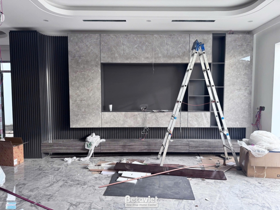 Thi công lắp đặt nội thất hiện đại biệt thự 2 tầng tại Quảng Ninh – TC2009042