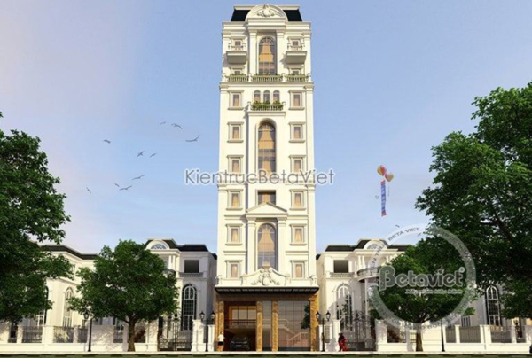 Mẫu thiết kế khách sạn tân cổ điển 9 tầng tại Nha Trang KT19252