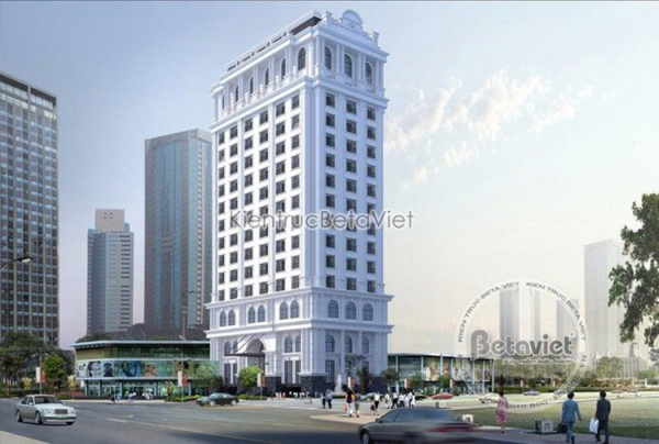 Mẫu thiết kế khách sạn tân cổ tại Vĩnh Phúc KT18251