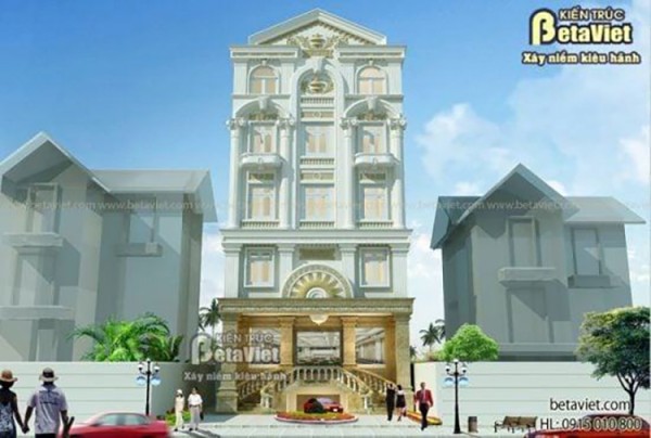 Thiết kế biệt thự kết hợp văn phòng tại Hà Nội KT14461