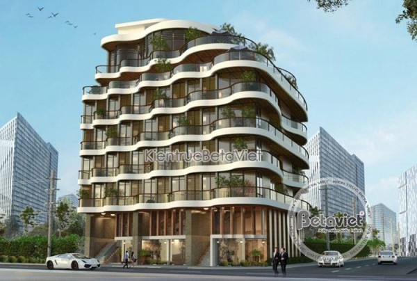 Thiết kế khách sạn hiện đại 7 tầng tại Hà Nội KT17072