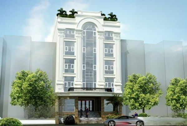 Thiết kế kiến trúc khách sạn 7 tầng tại Quảng Ninh KT14392