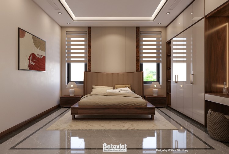 Mẫu nội thất phòng ngủ ông bà hiện đại tại Bắc Ninh NT2009342