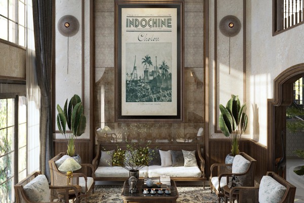 59 Mẫu Phòng Khách Phong Cách Indochine Tuyệt Đẹp Đậm Dấu Ấn Đông Dương