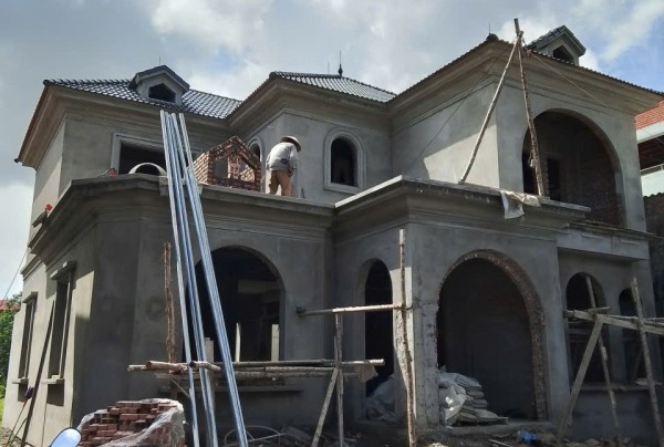 Thi công biệt thự 2 tầng mái Nhật tại Hưng Yên – TC25849
