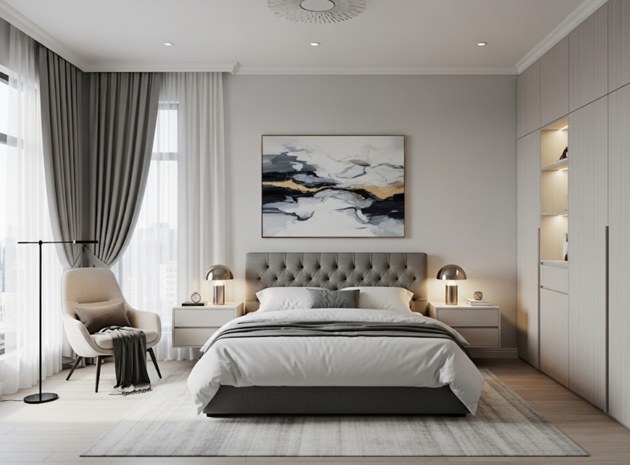 thiết kế nội thất chung cư 3 phòng ngủ