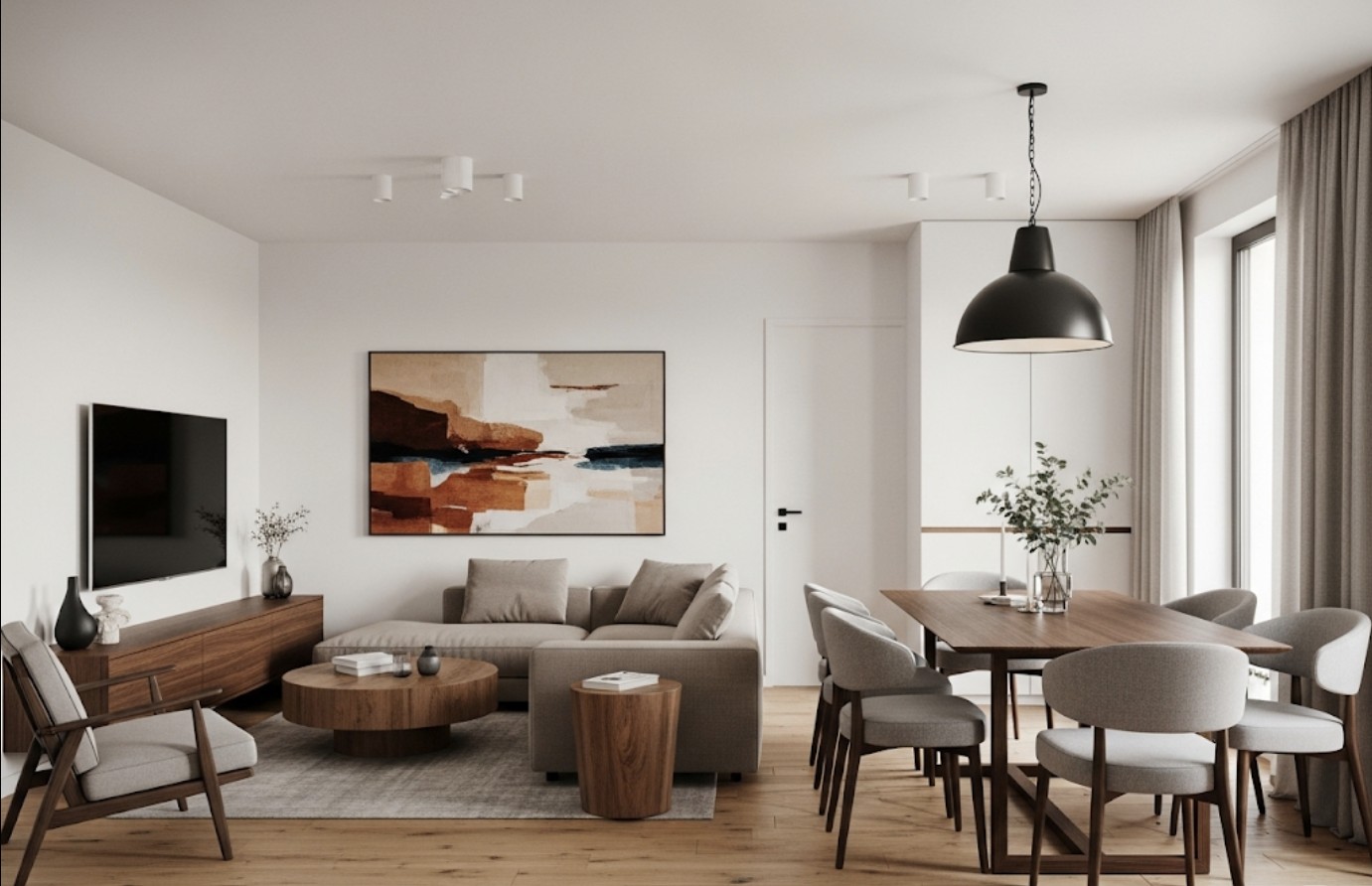 thiết kế nội thất chung cư 3 phòng ngủ