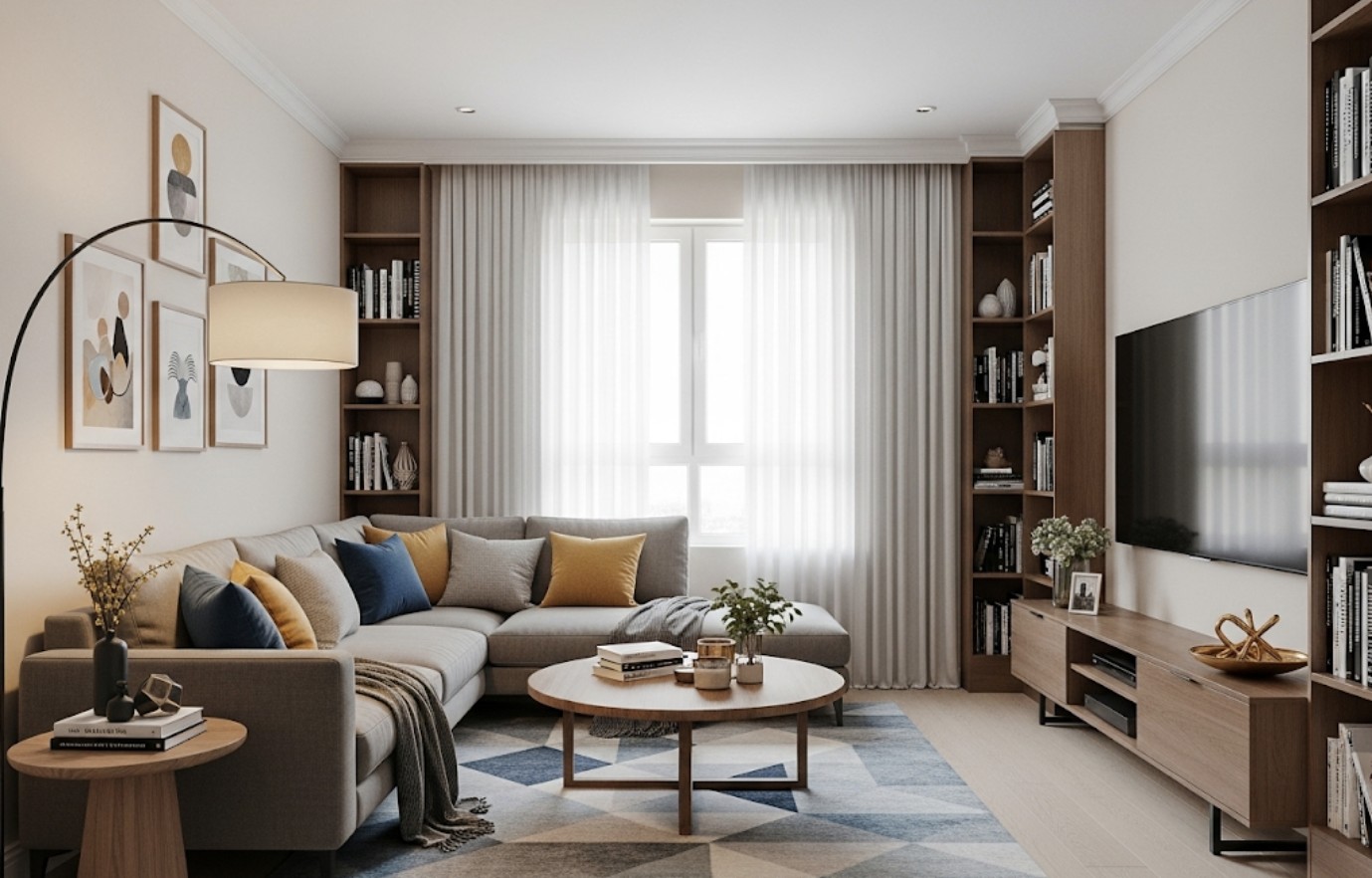 thiết kế nội thất chung cư 3 phòng ngủ