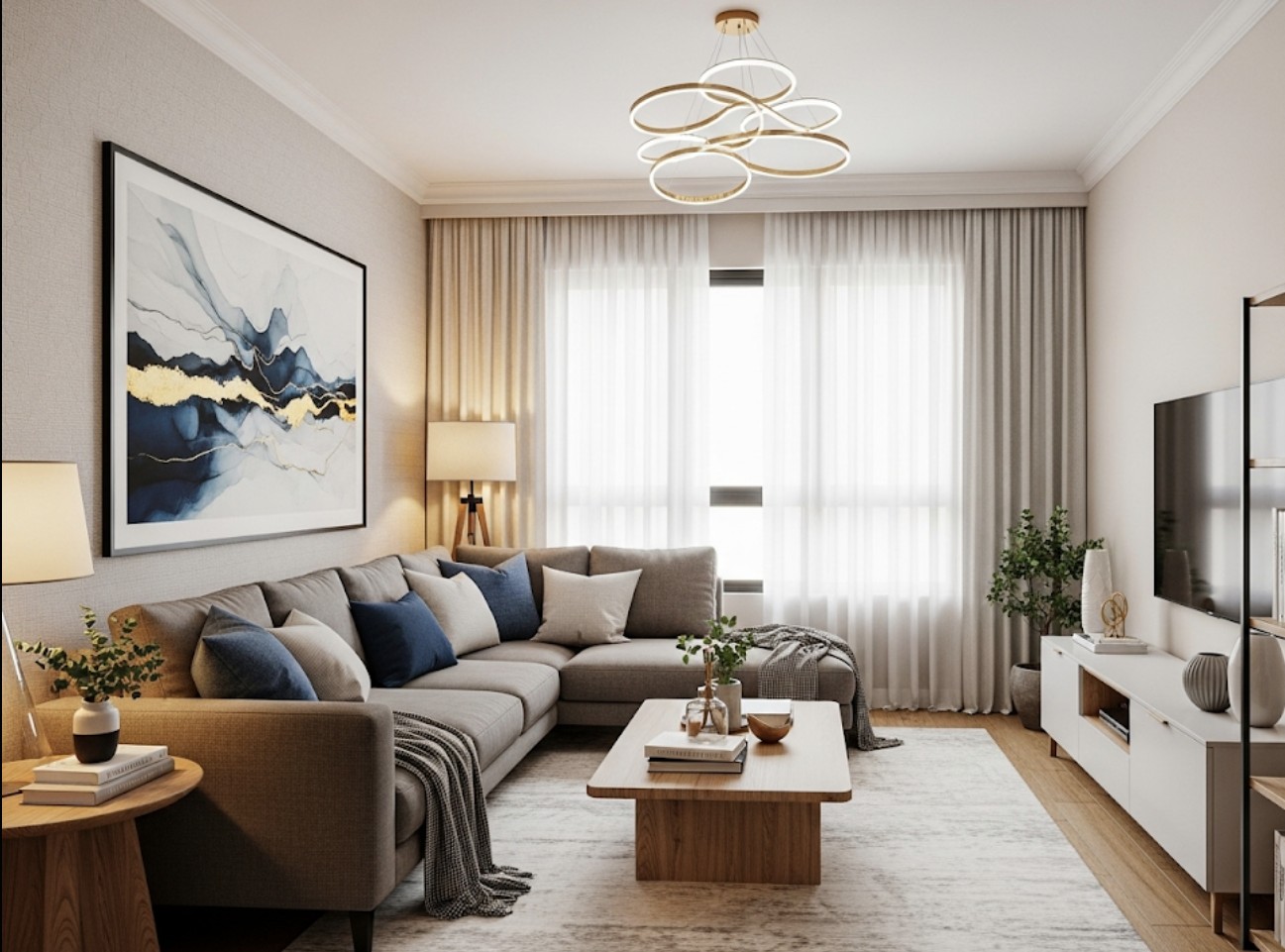 thiết kế nội thất chung cư 3 phòng ngủ