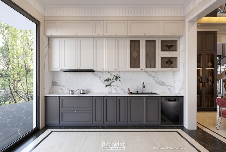 Thiết kế nội thất phòng bếp hiện đại luxury tại TP Hồ Chí Minh NT5021106