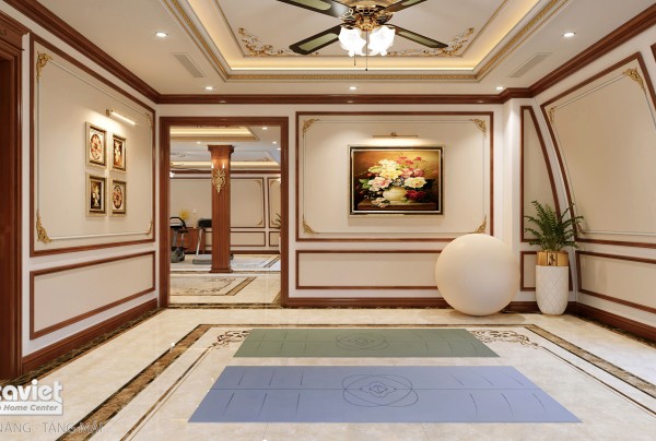 Thiết kế nội thất phòng đa năng biệt thự tân cổ điển NT2001994