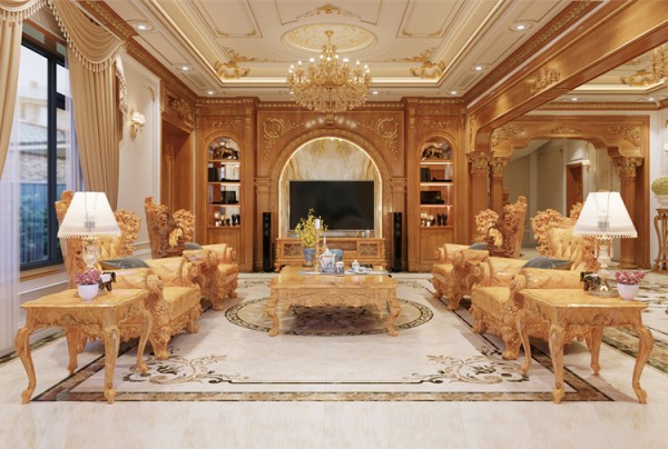 Thiết kế nội thất biệt thự tân cổ điển tại Phú Thọ NT2009177