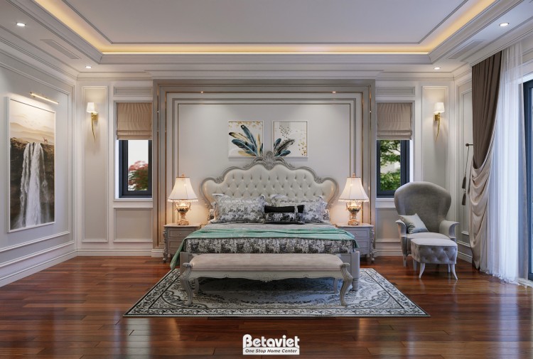 Thiết kế nội thất phòng ngủ con gái Art Deco NT2009177