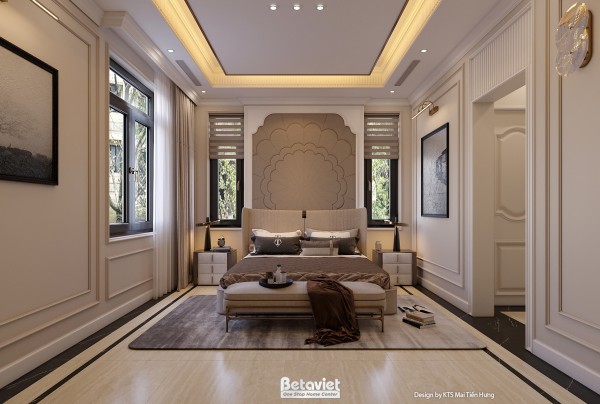Thiết kế nội thất phòng ngủ hiện đại luxury tại TP Hồ Chí Minh NT5021106