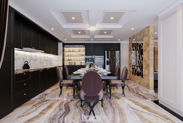 Thiết kế phòng ăn Penthouse hiện đại KĐT Ecopark NT20042