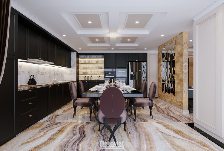 Thiết kế phòng ăn Penthouse hiện đại KĐT Ecopark NT20042
