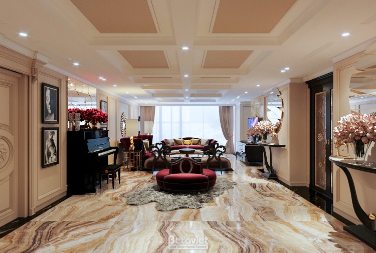 Thiết kế sảnh tầng Penthouse Art Deco KĐT Ecopark NT20042