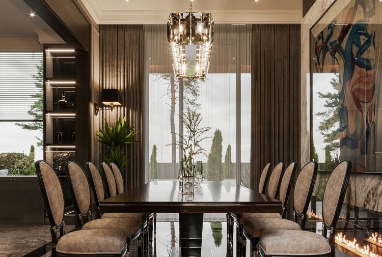 Thiết kế nội thất phòng ăn hiện đại luxury tại Nghệ An NT25852