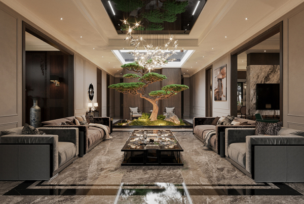 Thiết kế nội thất biệt thự hiện đại luxury tại Nghệ An NT25852