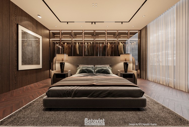Thiết kế nội thất phòng ngủ hiện đại luxury tại Nghệ An NT25852