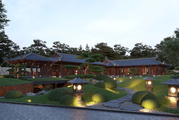 Thiết kế biệt thự 1 tầng phong cách Á Đông tại Ninh Bình KT25866