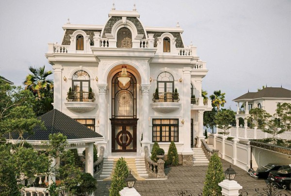 Thiết kế dinh thự 3 tầng phong cách tân cổ điển tại Hà Nội KT25867