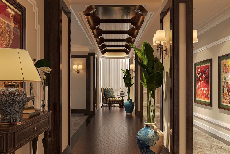 Thiết kế hành lang căn hộ Penthouse Lumi NT25876