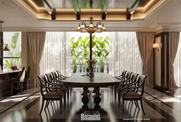 Thiết kế nội thất phòng ăn căn hộ Penthouse Lumi NT25876