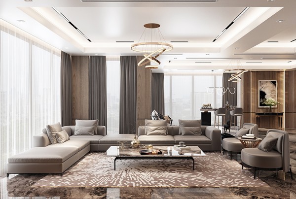 Thiết kế nội thất biệt thự phong cách hiện đại tại Quảng Ninh NT25874