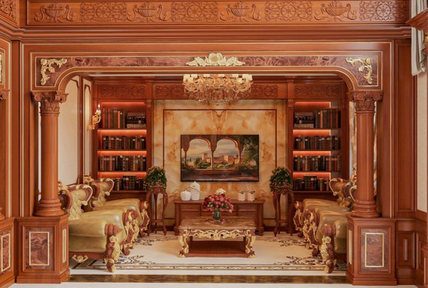 Thiết kế nội thất dinh thự phong cách cổ điển tại Hà Nội NT25867