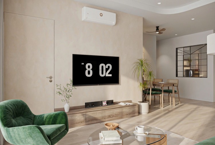 Thiết kế phòng khách căn hộ hiện đại Victoria Văn Phú NT25864