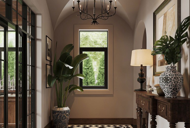 Thiết kế hành lang biệt thự hiện đại KĐT Bảo Ninh NT25877