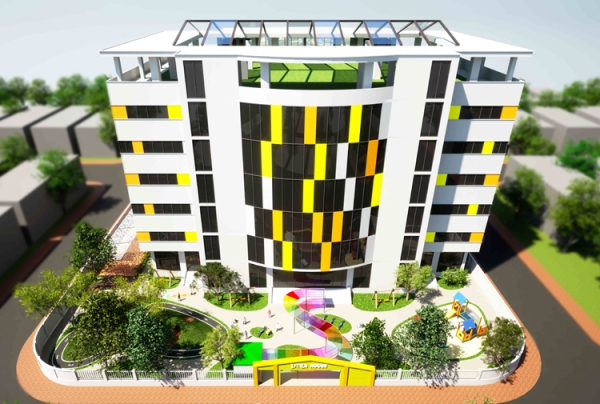 Mẫu thiết kế trường Mầm non quốc tế Hạ Long phong cách hiện đại KT25891