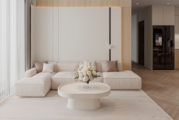 Thiết kế nội thất chung cư hiện đại 3 phòng ngủ Imperia Garden NT25890