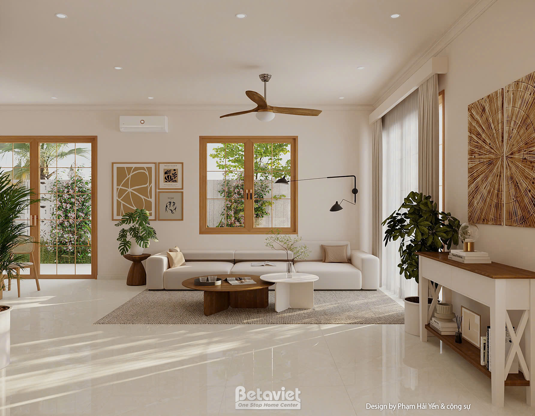 Thiết kế nội thất phòng khách nhà phố hiện đại NT25891