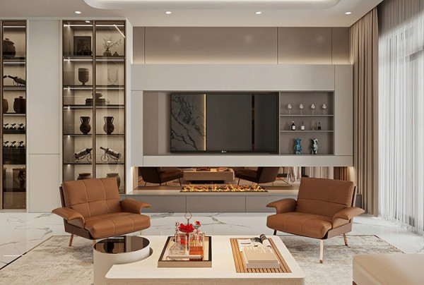 Thiết kế nội thất nhà phố phong cách hiện đại tại Bắc Ninh NT26103