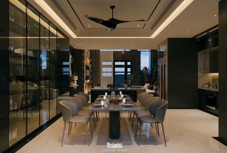 Mẫu thiết kế nội thất phòng ăn hiện đại biệt thự NT2009132