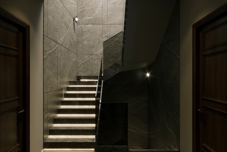 Mẫu thiết kế sảnh thang biệt thự hiện đại NT2009132