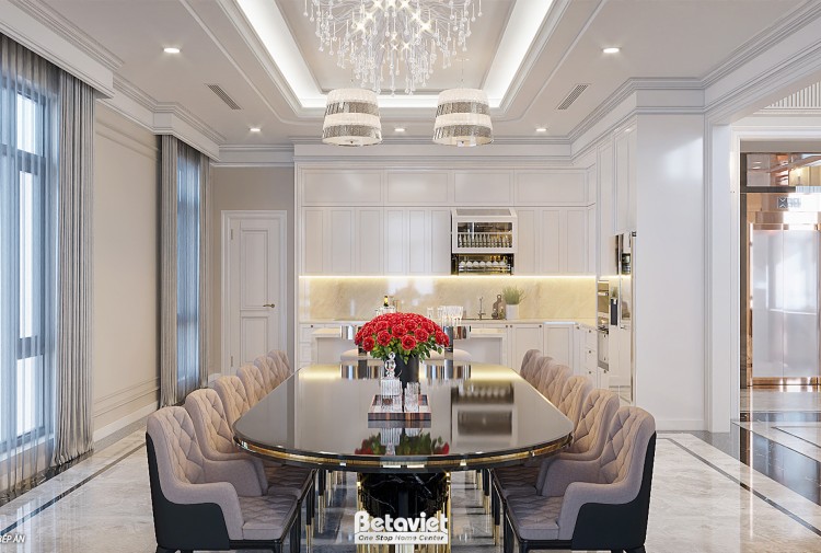 Thiết kế nội thất phòng bếp hiện đại luxury NT2009288