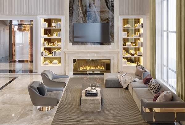 Thiết kế nội thất biệt thự hiện đại luxury tại Hà Nội NT2009288