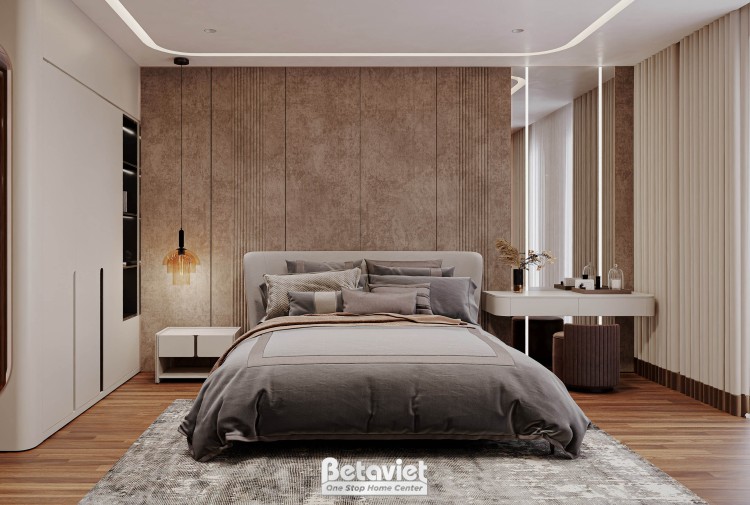 Thiết kế nội thất phòng ngủ Master hiện đại biệt thự NT2009444
