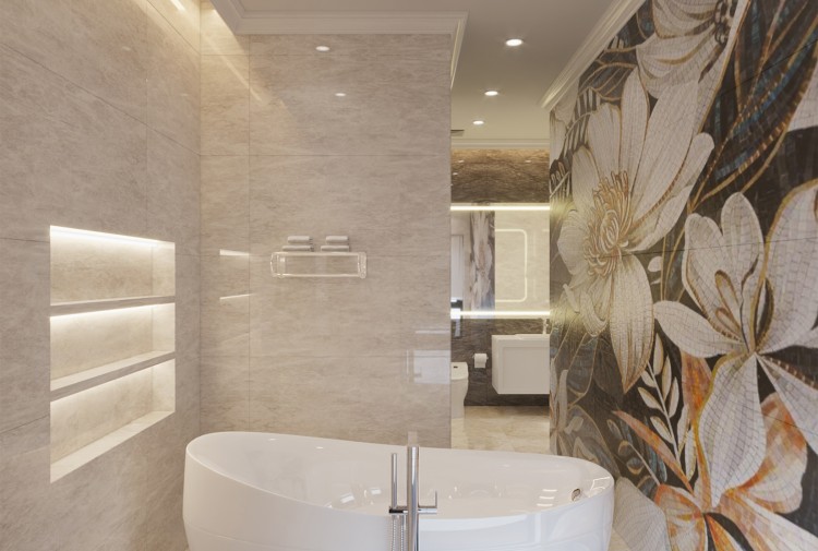 Thiết kế nội thất phòng tắm biệt thự hiện đại NT2009288