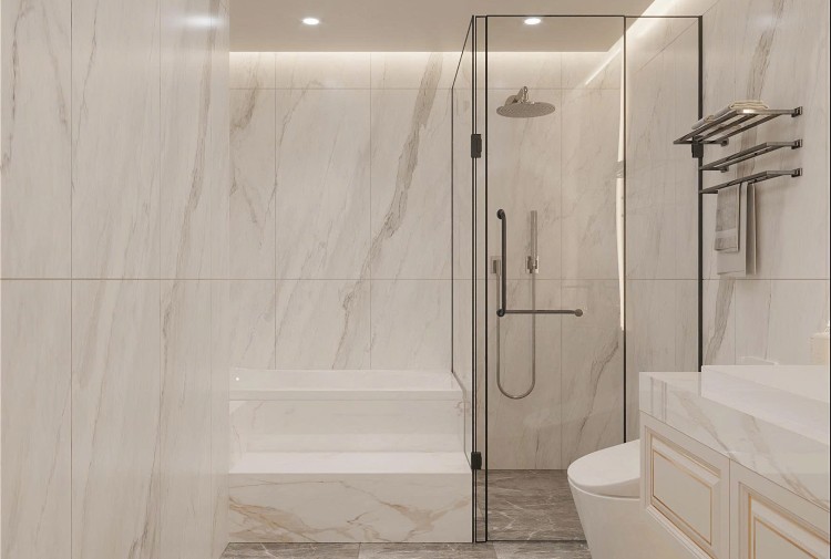 Thiết kế nội thất phòng tắm biệt thự hiện đại NT5500345